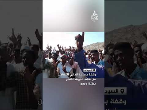 وقفة بمدينة الدالي للتضامن مع أهالي مدينة الفاشر بولاية دارفور