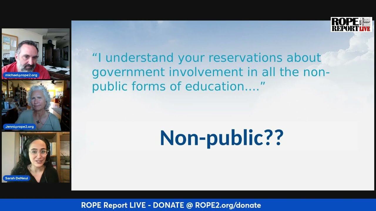 Is Your Private School Now A 'Non-Public' School? Sarah DeNeui - ROPE Report Short