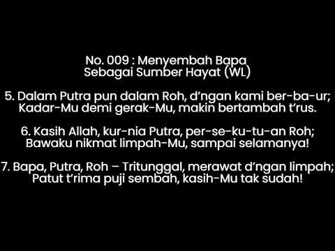 Kidung 9 (Menyembah Bapa - Sebagai Sumber Hayat)