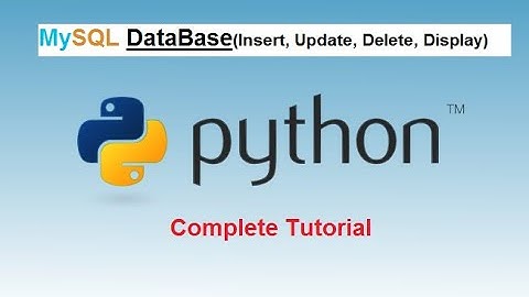 Python Tutorual for Beginners - How to Connect MySql database with Python Project ! Complete CRUD
