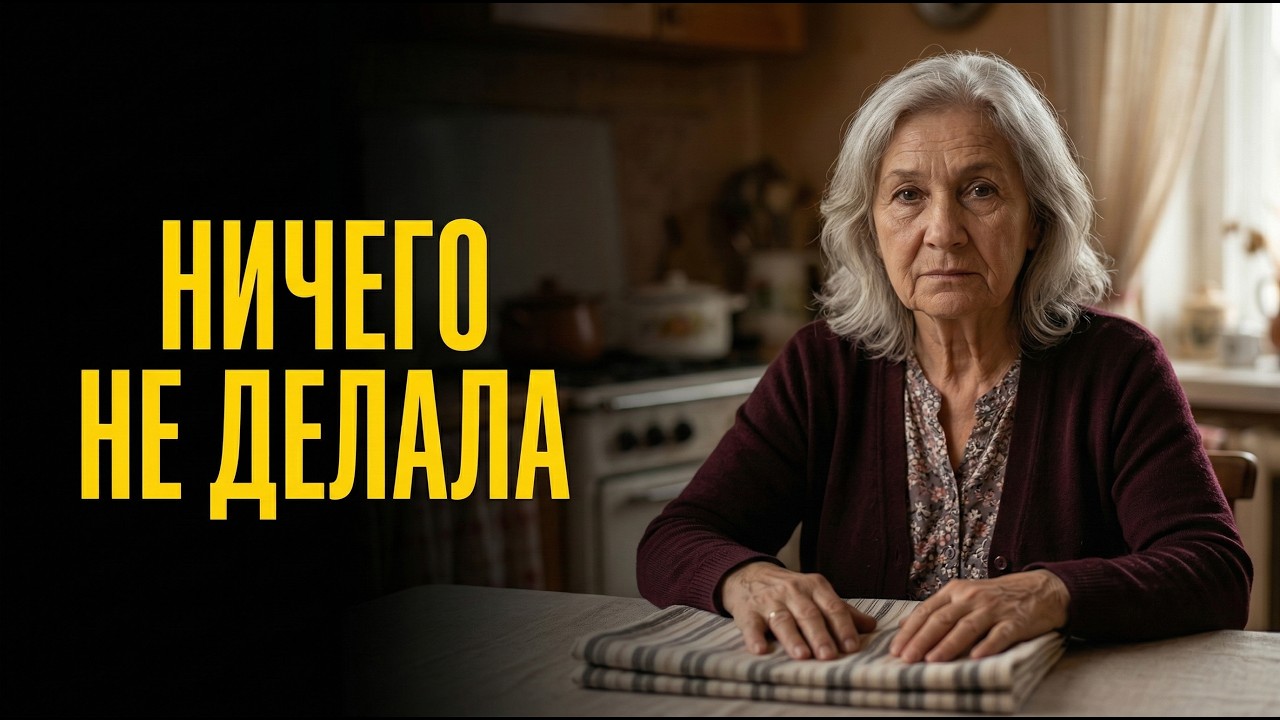 Она сказала, что я ничего не делала для семьи... Я уже сложила фартук