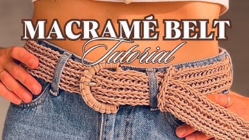 DIY Braided Macramé Belt – Beginner-Friendly Step-by-Step Tutorial