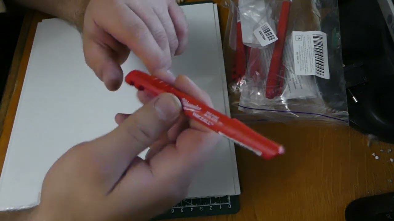 Маркер Milwaukee Inkzall с тонким пером Красный 2 шт