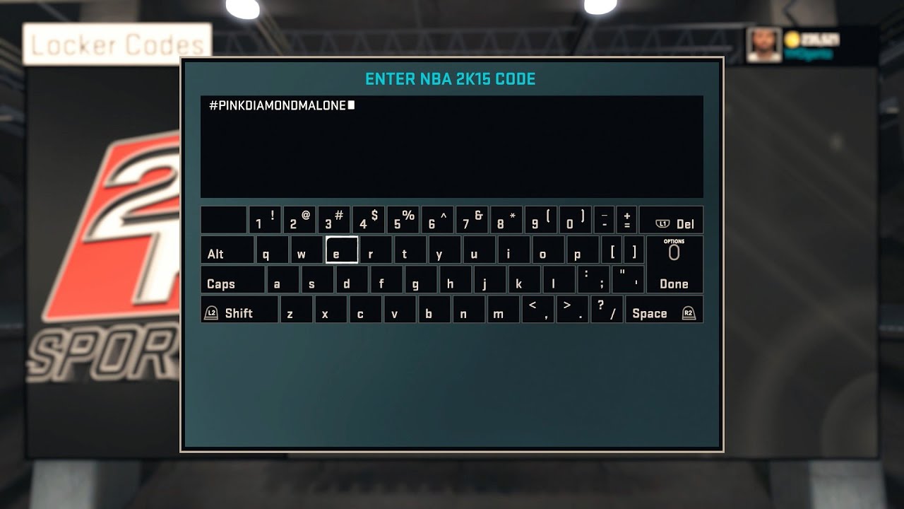 NBA 2K15 PS4 Locker Codes - New Pink Diamond Karl Malone