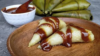 How to Cook SUMAN MALAGKIT | SUMAN with LATIK SAUCE | Filipino Kakanin Recipe