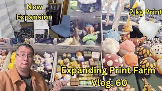 Expanding Print Farm Room + Massive Porch Goose Build | 3D Print Farm Weekly Vlog #60