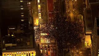 Pro-Palestinian groups join in Midtown to rally for cease-fire
