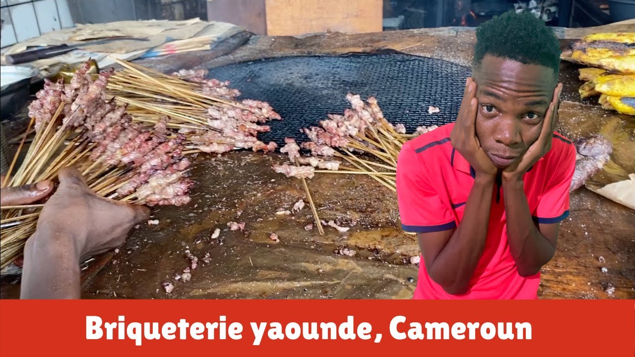Yaounde, Cameroun. Allons Manger le Soya A la Briqueterie