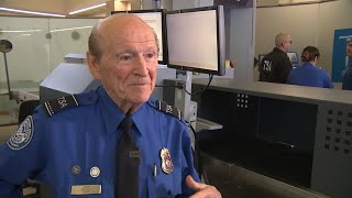 Oldest TSA agent celebrates 90th birthday