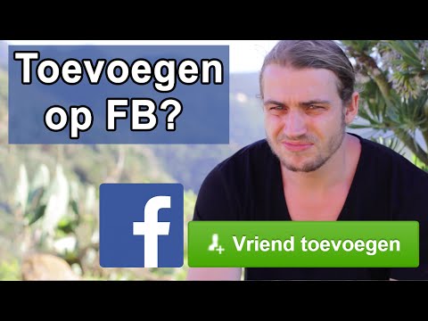 Hij voegt me toe op facebook