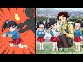 カナヲちゃんが転んで腕を骨折！？うまくご飯が食べれないカナヲちゃんを優しく炭治郎先生が手助け！