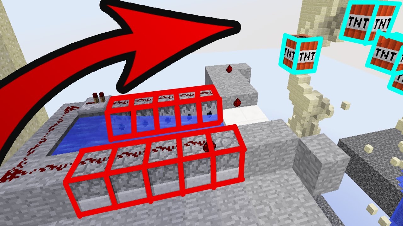 Чертеж тнт пушки в майнкрафте