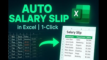 AUTO Salary Slip in Excel ✅ 1-Click Payroll Sheet | Free Excel Template (Urdu/Hindi)