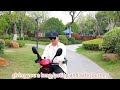 Foldable Travel Mobility Scooter for Adults with 350W Motor, 300 lb Capacity