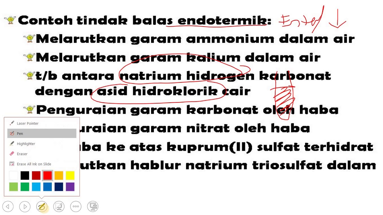 Sains Tingkatan 3 1 2 Contoh Contoh Tindak Balas Eksotermik Dan Tindak Balas Endotermik Youtube