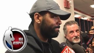 Kyrie Irving shuts down question about Cavaliers' roster moves: 'I'm in Boston' | ESPN
