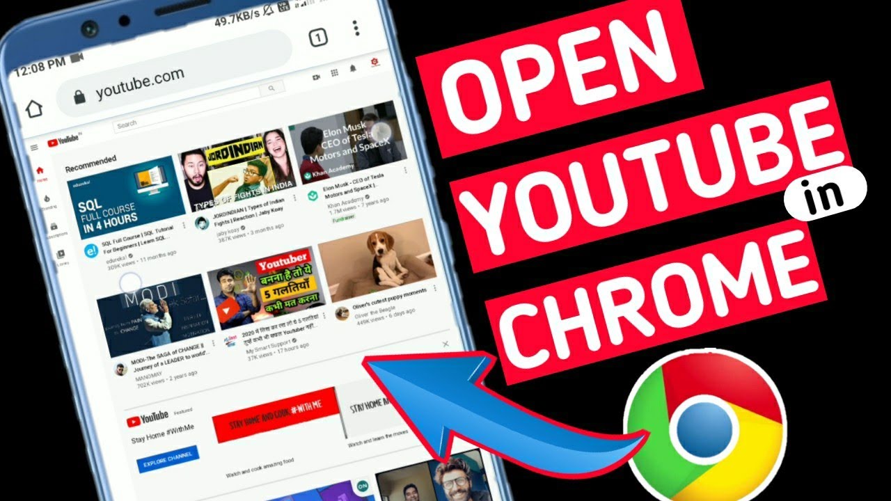 How To Open Youtube In Chrome Browser Not In App 2023 