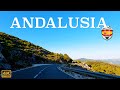 Driving through Spain - 4K Summer Tour through Andalusia in the evening Sun