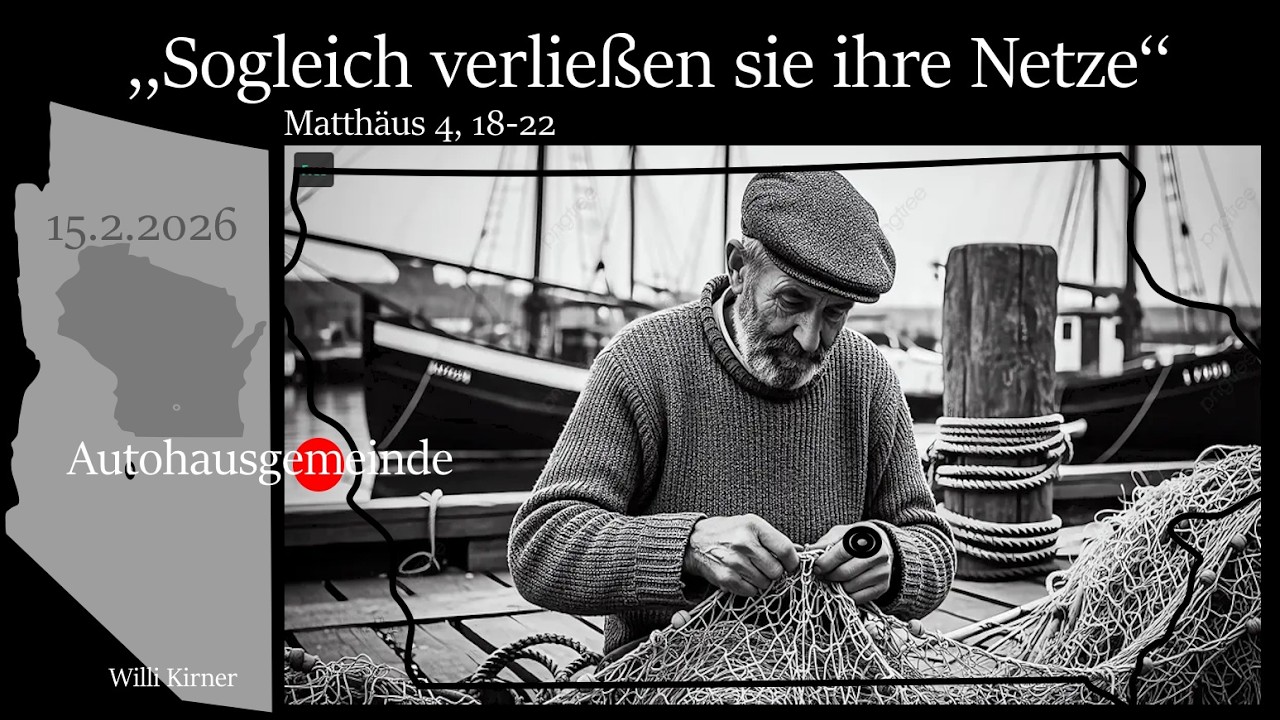 Matthäus 4, 18-22 │,,Sogleich verließen sie ihre Netze‘‘│15.2.2026