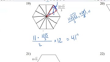 Leonzo area of polygons using special right triangles