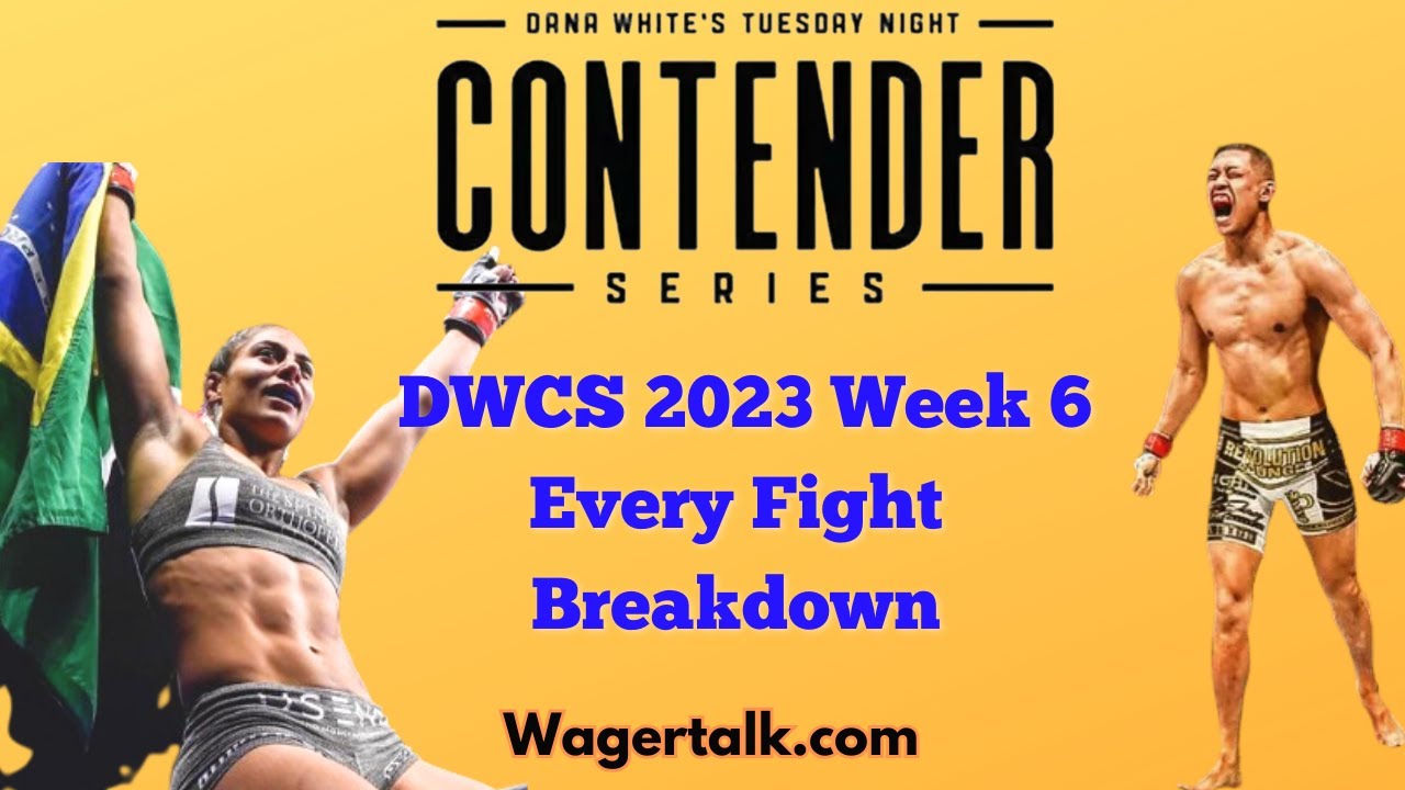 Dana White Contender Series 2023 Week 6 Every Fight Predictions