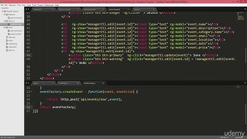09 CRUD APIs Angular JS - 003 Inline Editing and UpdateEvents