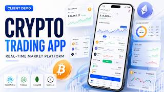 Modern Crypto Trading Mobile App Demo 🚀 | React Native, Node.js, MongoDB Real-Time Fintech Platform