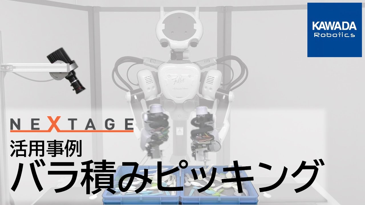 NEXTAGE活用事例⑲バラ積みピッキング - YouTube