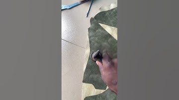 Working with quality materials. Army green suede for Birkenstock. #shoe #shortsvideo #happy #work