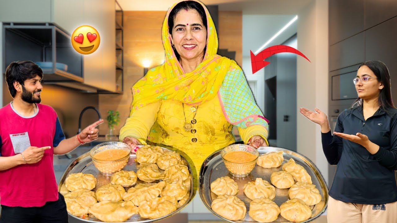 आख़िरकार आज momos बना ही दिए 😍