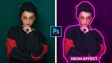 Neon Effect - How to create Neon Glowing Outline in Photoshop