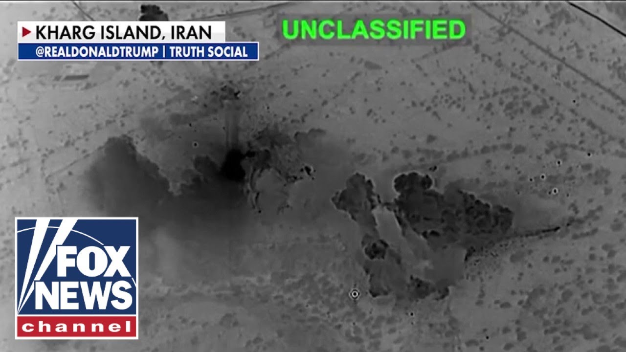 SEE IT: Video shows strikes on Kharg Island