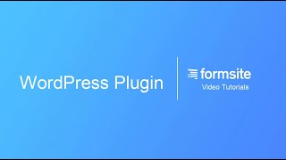 WordPress Plugin for embedding Formsite forms