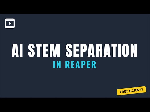 Separate Vocals & Beats for FREE in REAPER with AI | Full A-Z Script Setup Guide