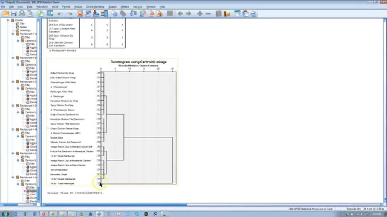 New Hierarchical Cluster Analysis SPSS