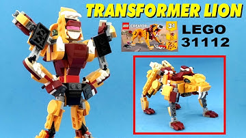 Tutorial: Lego Creator 31112 alternate design transformer Lion