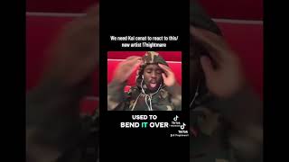 Kai cenat react to the new artist 17nightmare/ #music