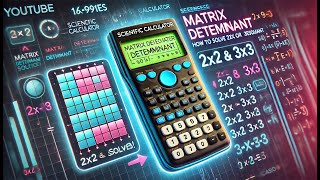 Master Matrix Determinants on a Scientific Calculator | Solve 2x2 & 3x3 Matrices Easily