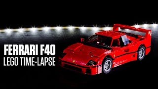 Watch us build a ferrari f40 in less than minute. ok, so it's made of
lego bricks, but still an impressive feat. (have you ever tried to ...