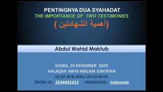 Halaqah AWM: Pentingnya Dua Syahadat (The Importance of Two Testimonies) screenshot 4
