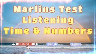 Marlins Test For Seafarer - Listening - Time & Numbers
