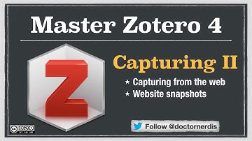 Zotero Tutorial: Capturing Websites