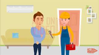 Service Explainer Video - 2D Cartoon Animation - Plumbing Services