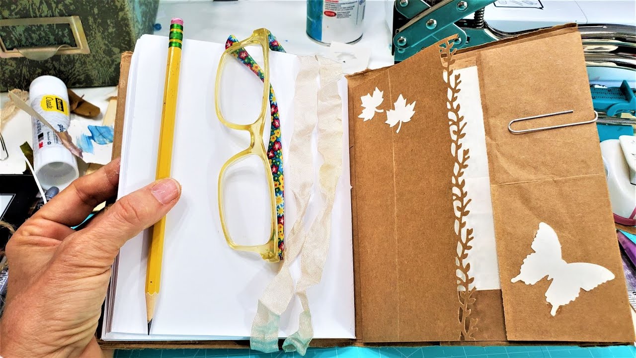 DIY Paper Bag Journal Craft Tutorial - I love My Kids Blog