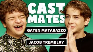 "I GAVE DUSTIN A MIDDLE NAME!"🤣 Gaten Matarazzo & Jacob Tremblay Test Their Friendship | Cast Mates!