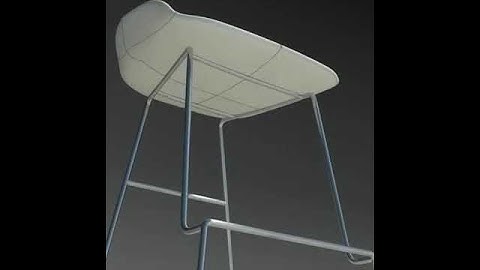 3D Model Fjord Bar Stool Low White Review