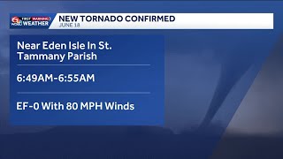 National Weather Service now confirms ten tornadoes June 18-June 19