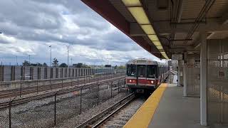 MBTA Red Line unit 01872 to Alewife arrives at Savin Hill. (4/20/26)