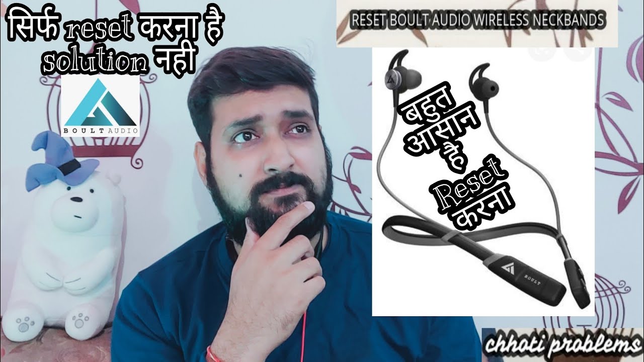 🤔How to Reset Boult AudioProBass Curve Neckband🎧iN SECONDS✨ CHHOTI PROBLEMS✨IN HINDI