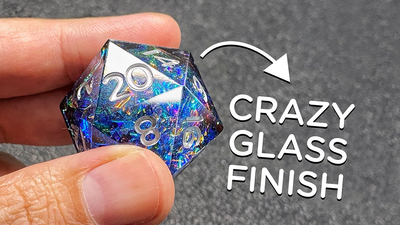 Polish resin to a glass finish, no special tools